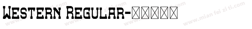 Western Regular字体转换